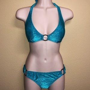 W Swim Dark Aqua Bikini 👙 Sz Small